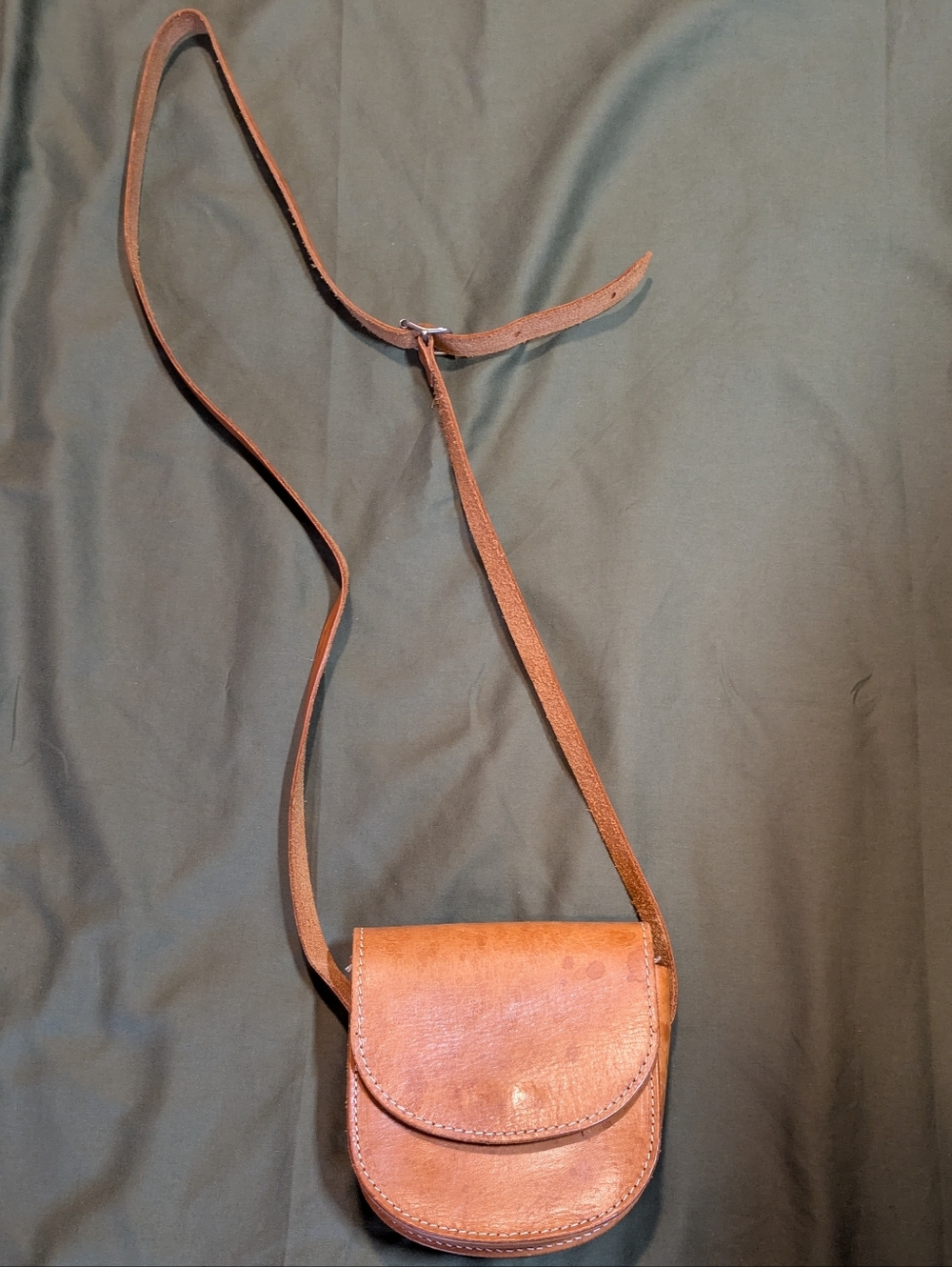 Classic Brown Leather Crossbody Bag